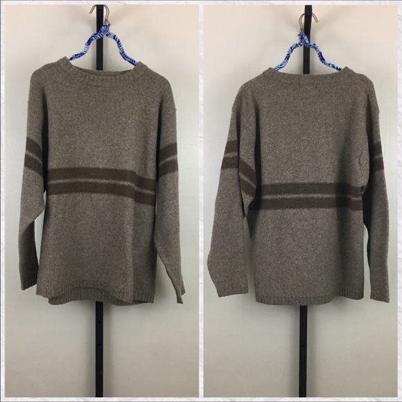Patagonia Other - Patagonia Wool Crew Neck Striped Sweater